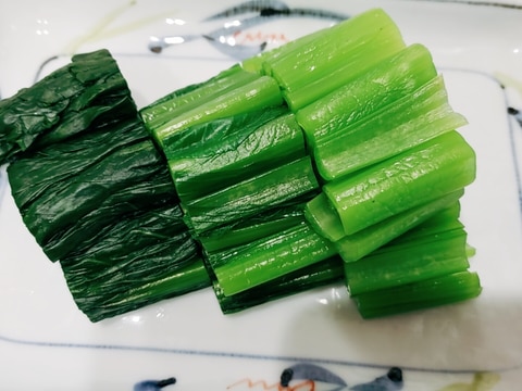 青々 小松菜の茹で方